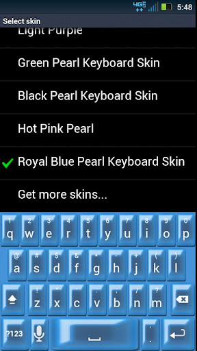 免費下載個人化APP|Royal Blue Pearl Keyboard Skin app開箱文|APP開箱王