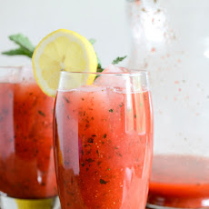 Fresh Strawberry Mint Lemonade