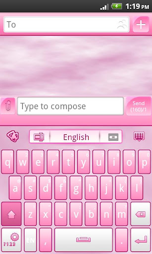 GO Keyboard Theme Pro Pink