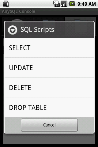 SQL Console