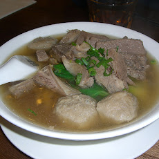 Quick Asian Beef, Vegetable & Noodle Soup