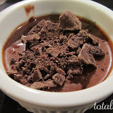 Chocolate Pudding with Crushed Chocolate Mint Cookie Topping