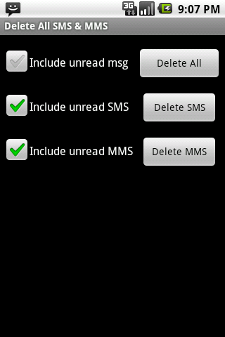 Clear All SMS MMS