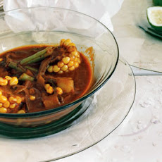 Red Chileatole with Fall Vegetables