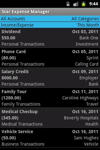 Star Expense Manager
