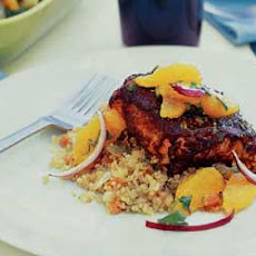 Chile-Glazed Salmon with Orange Salsa