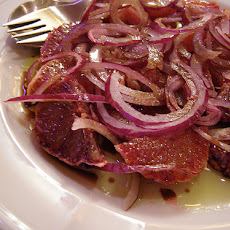 Orange, Red Onion, and Black Olive Salad