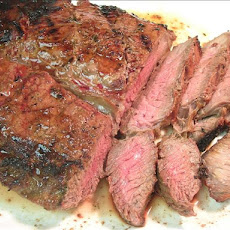 Flank Steak with Garlic Sauce