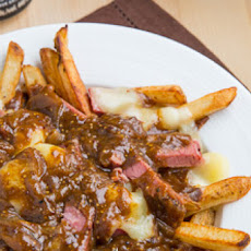 Corned Beef Poutine with Guinness Gravy