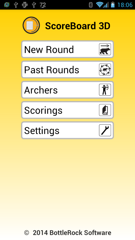 Android application Archery ScoreBoard 3D screenshort