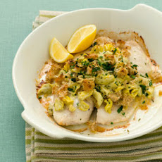 Artichoke-Parmesan Stuffed Tilapia
