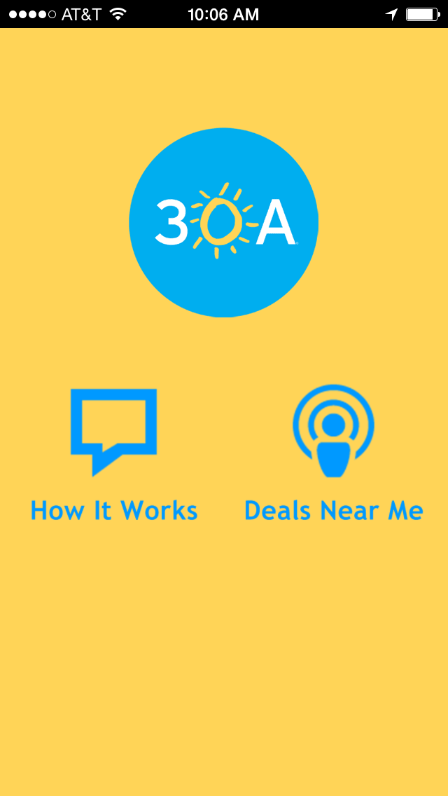 Android application 30A Deals screenshort
