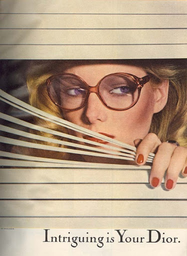 Vintage Dior poster for sunglasses