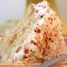 Coconut-Peach Layer Cake
