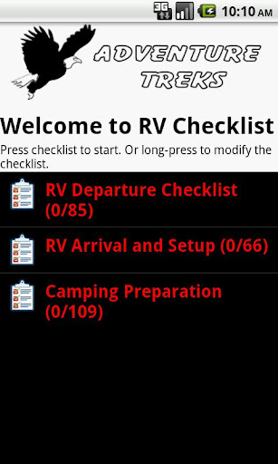 RV Checklist