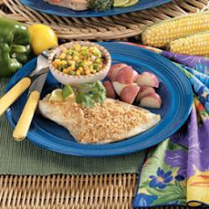 Peanut-Crusted Orange Roughy