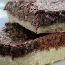 Gooey Brownies with Shortbread Crust