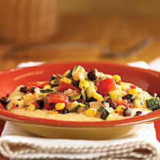 Black Bean Ragoût With Cheese Polenta