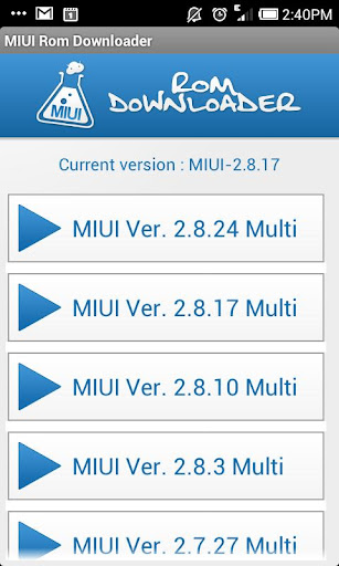 MIUI Rom Downloader