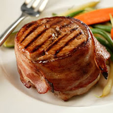 Bacon-Wrapped Pork Chops With Seasoned Butter