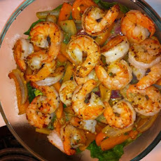Warm, Spicy, Shrimp Salad