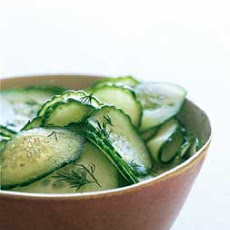 Sweet-and-Sour Cucumbers with Fresh Dill