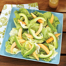 Papaya and Avocado Salads with Hawaiian Vanilla Vinaigrette