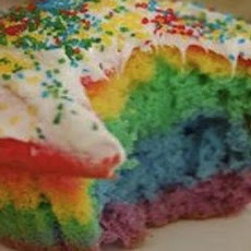 Rainbow Clown Cake
