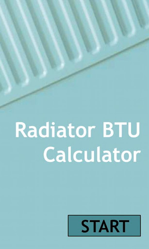 Radiator BTU Calculator