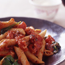 Whole Wheat Pasta Arrabbiata with Arugula
