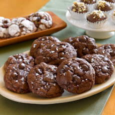 Chocolate Truffle Cookies with Sea Salt