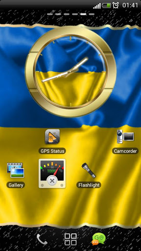 Ukraine flag clocks