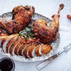 Brined Roast Turkey Breast with Confit Legs