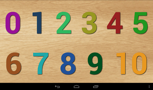 تعليم الحروف  الارقام  الالوان   android app on 