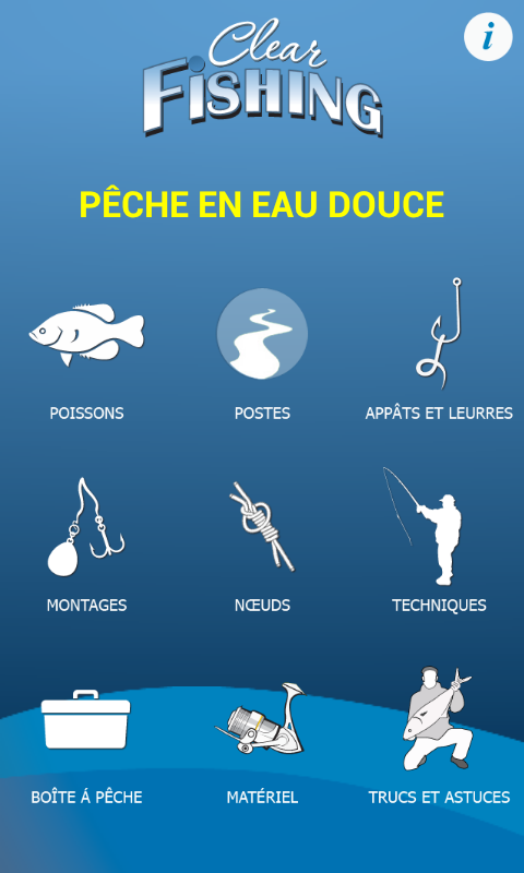 Android application Pêche - Clear Fishing screenshort