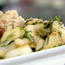 Sesame Stir-Fried Chinese Greens