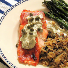 Broiled Salmon With Garlic