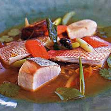 Fish and Vegetable Soup with Lime, Ginger, and Cilantro