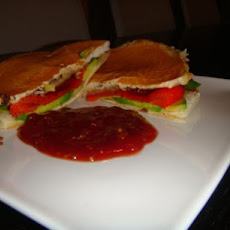 Vegan Roast Vegetable & Avocado Panini