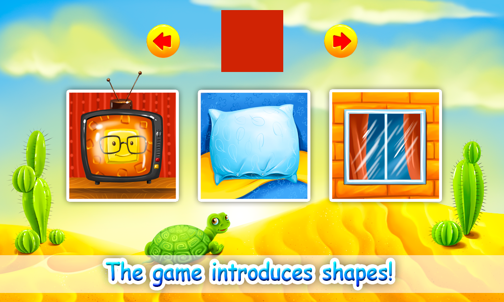 Android application Learning Shapes for Kids screenshort