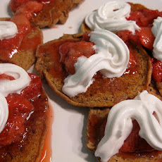 Whole Wheat Strawberry Flax Pancakes