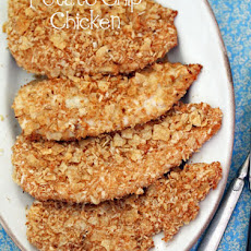Oven-Fried Potato Chip Chicken