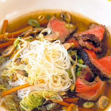 Seared Beef and Noodle Soup