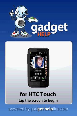 HTC Touch Gadget Help