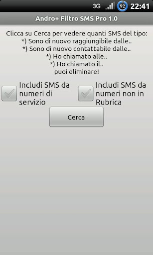 Andro+ Filtro SMS