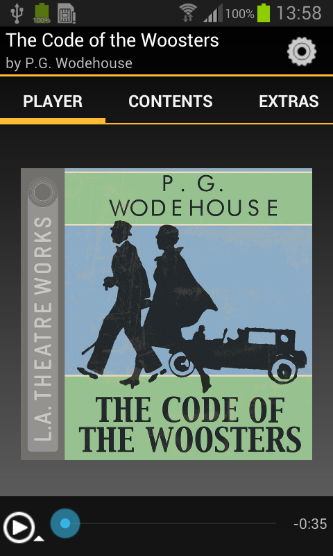 Android application The Code of the Woosters screenshort