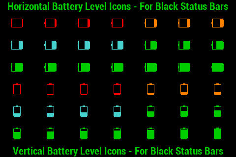 BN Pro Battery Level Icons