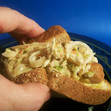 Honey Brats With Sweet-And-Spicy Slaw
