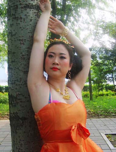 芙蓉姐姐西施造型图