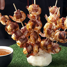 Bacon-Wrapped Buffalo Shrimp Cocktail